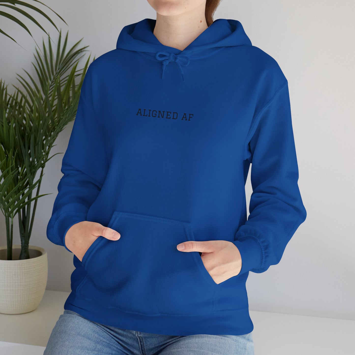 Aligned AF Hoodie | Chakra Spiral Meditation Back Graphic