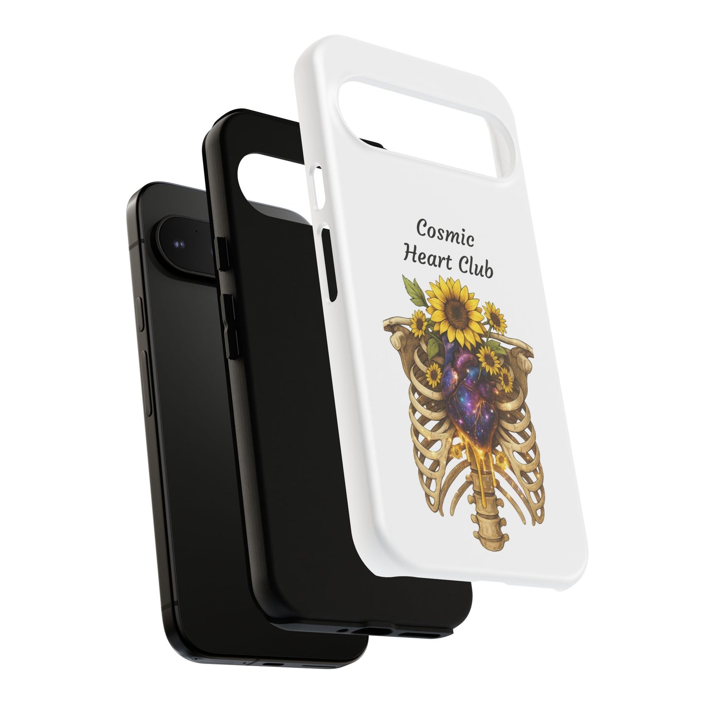 Tough Cases - 'Cosmic Heart Club' Floral Ribcage Phone Case