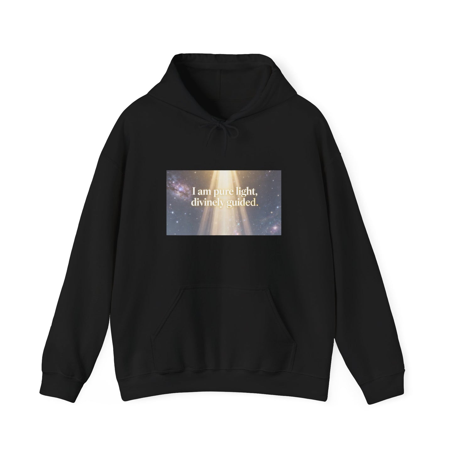 I Am Pure Light Divine Guided | Spiritual Inspirational Graphic Hoodie