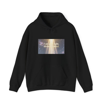 I Am Pure Light Divine Guided | Spiritual Inspirational Graphic Hoodie