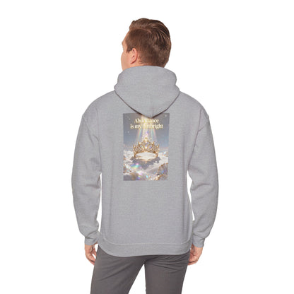 Abundance Is My Birthright Hoodie — Spiritual Affirmation Graphic Hoodie