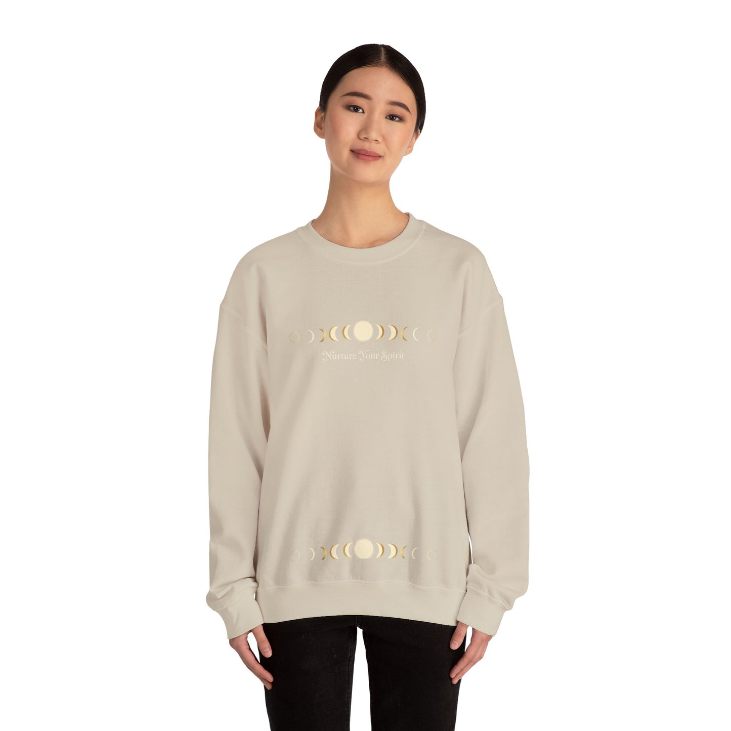 Moon Phase Ritual Sweatshirt — Nurture Your Spirit Lunar-Cycle