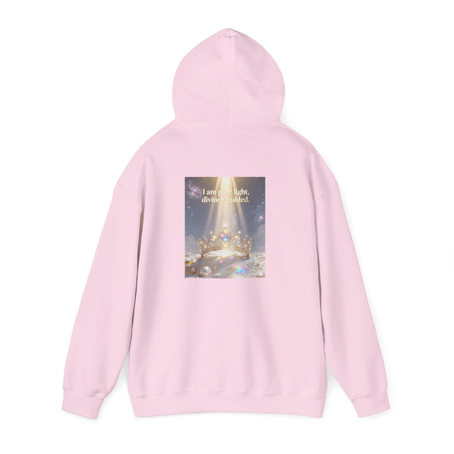I Am Pure Light Divine Guided | Spiritual Inspirational Graphic Hoodie