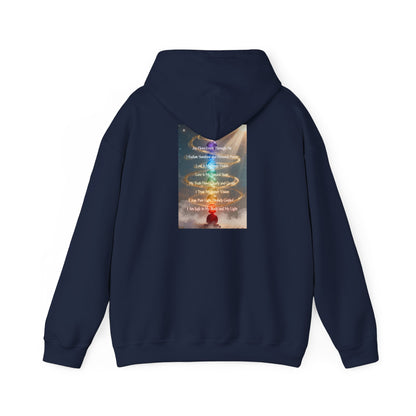 Aligned AF Hoodie | Chakra Spiral Meditation Back Graphic