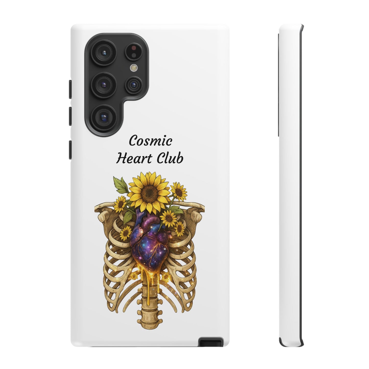 Tough Cases - 'Cosmic Heart Club' Floral Ribcage Phone Case