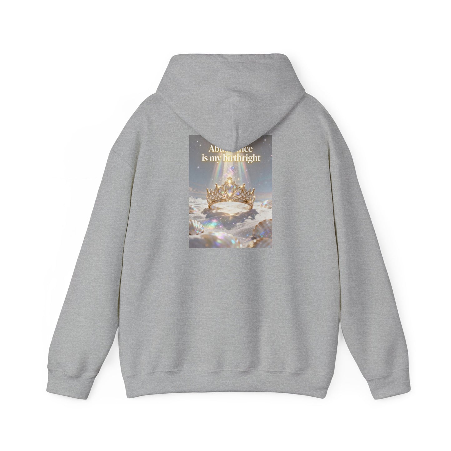 Abundance Is My Birthright Hoodie — Spiritual Affirmation Graphic Hoodie