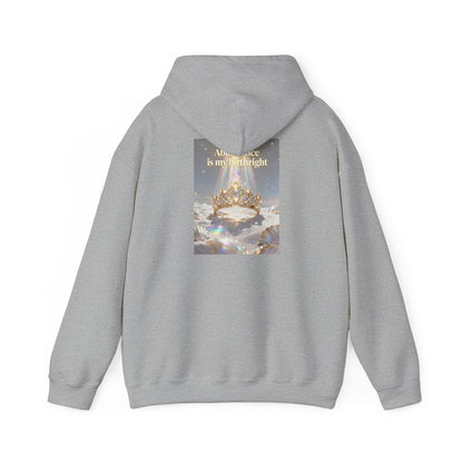 Abundance Is My Birthright Hoodie — Spiritual Affirmation Graphic Hoodie