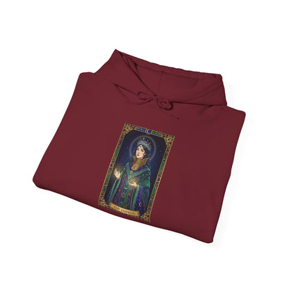 Empress Arcana Portrait Tarot Hoodie | classic tarot style, modern tarot apparel