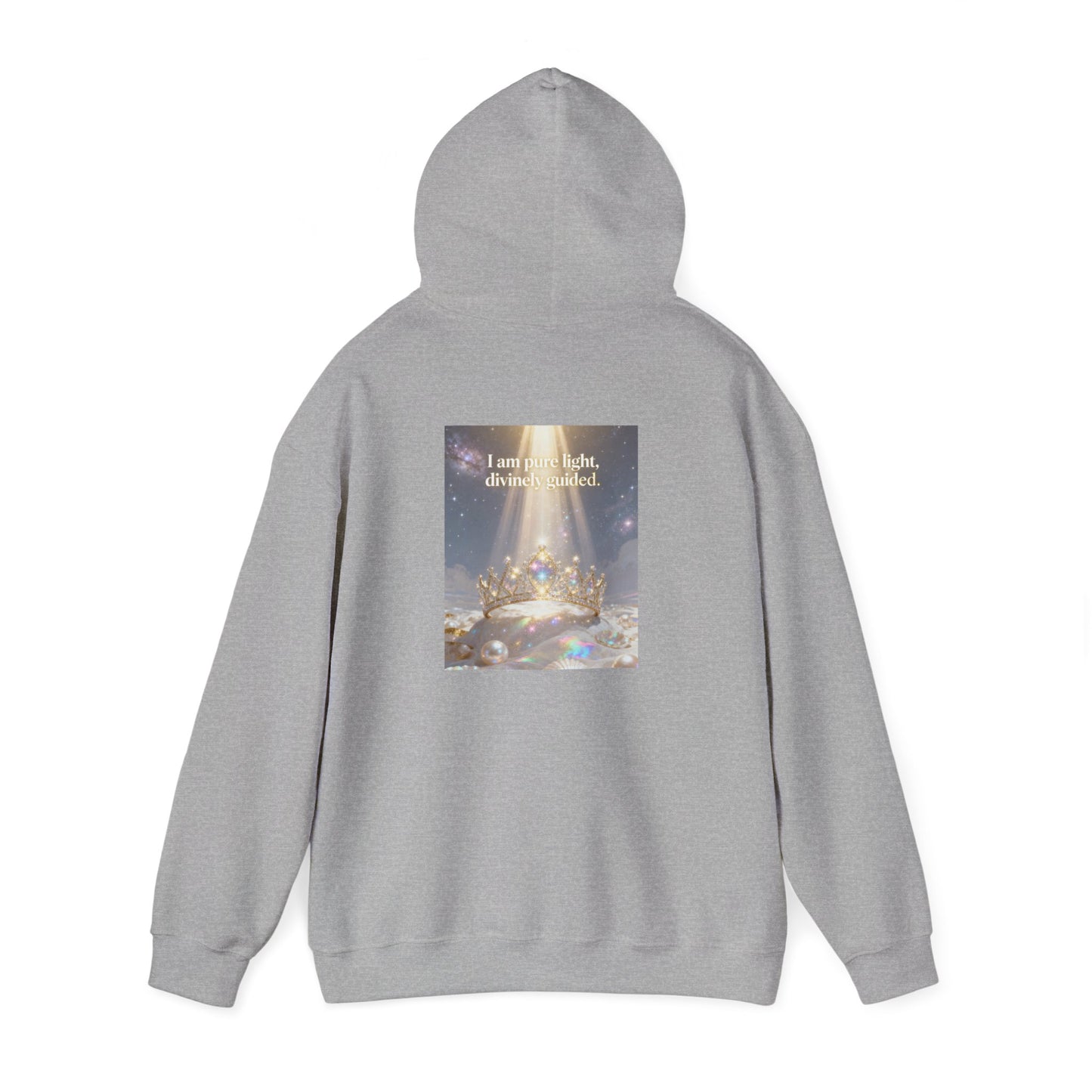 I Am Pure Light Divine Guided | Spiritual Inspirational Graphic Hoodie