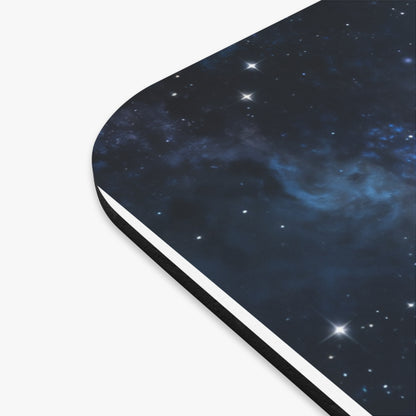 Mystic Moon Sacred Weaver Mouse Pad — Celestial Witchcraft Desk Mat with Crystals & Candles