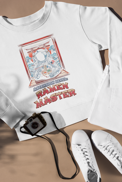 Ramen Master Astronaut Long Sleeve Tee — 'Ascension level, Ramen Master'