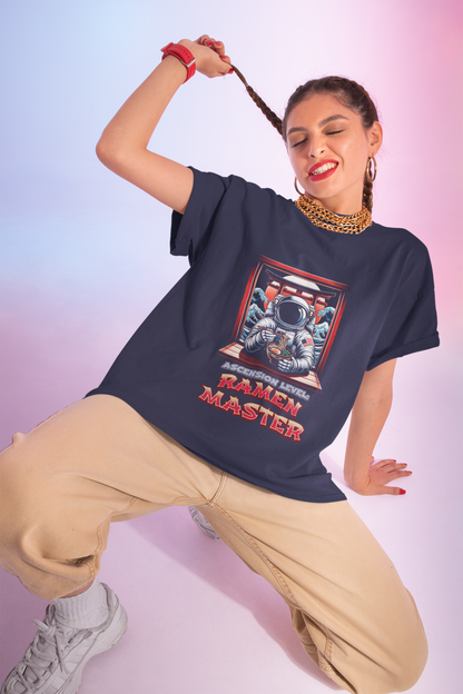 Ramen Master — Astronaut Slurping Ramen Tee ("Ascension level: Ramen Master")