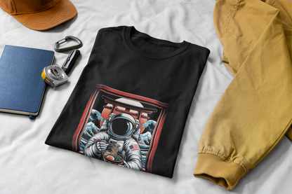 Ramen Master — Astronaut Slurping Ramen Tee ("Ascension level: Ramen Master")