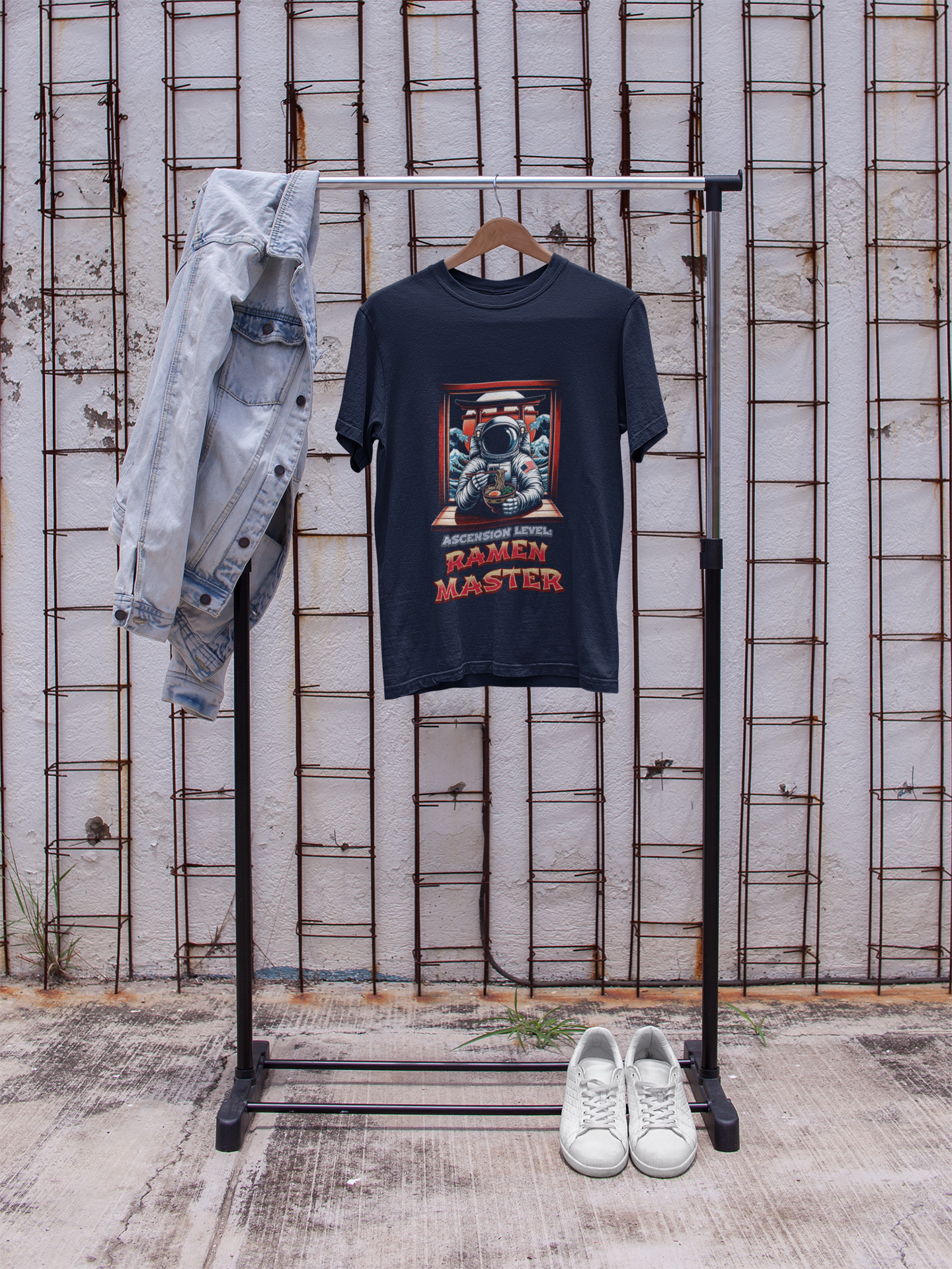 Ramen Master — Astronaut Slurping Ramen Tee ("Ascension level: Ramen Master")