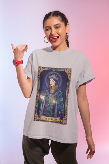 Empress Tarot Card Tee | modern tarot apparel, classic tarot style