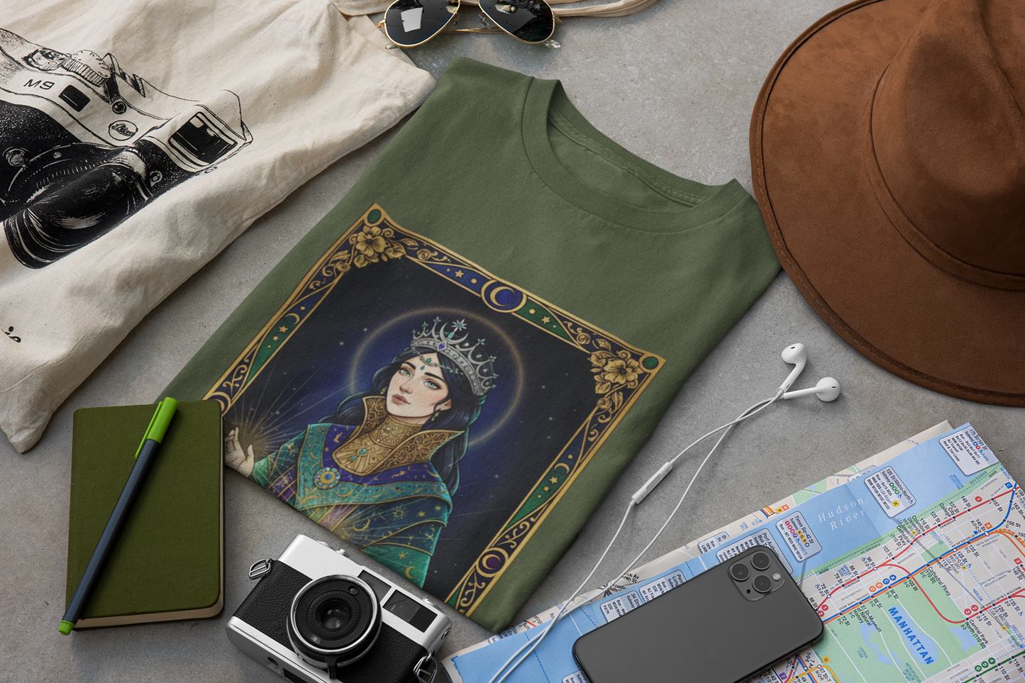 Empress Tarot Card Tee | modern tarot apparel, classic tarot style