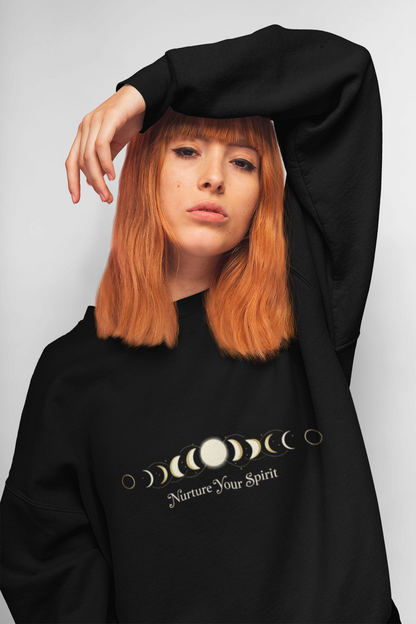 Moon Phase Ritual Sweatshirt — Nurture Your Spirit Lunar-Cycle