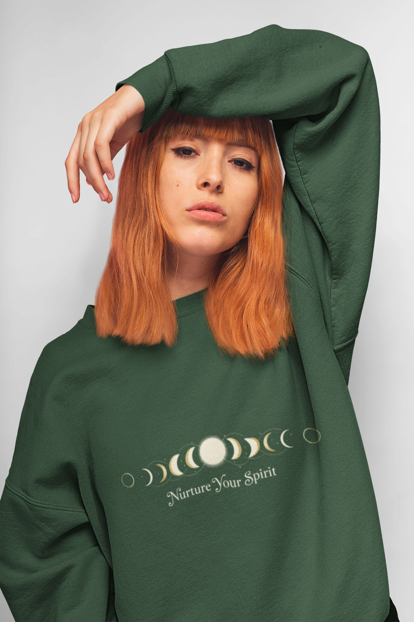 Moon Phase Ritual Sweatshirt — Nurture Your Spirit Lunar-Cycle