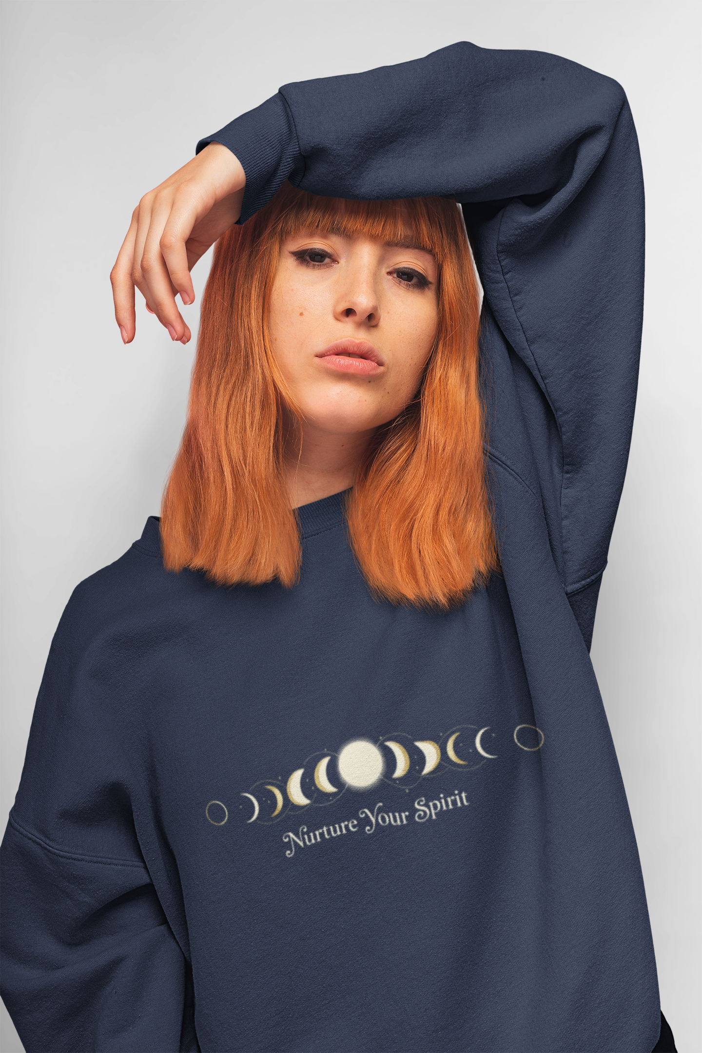 Moon Phase Ritual Sweatshirt — Nurture Your Spirit Lunar-Cycle