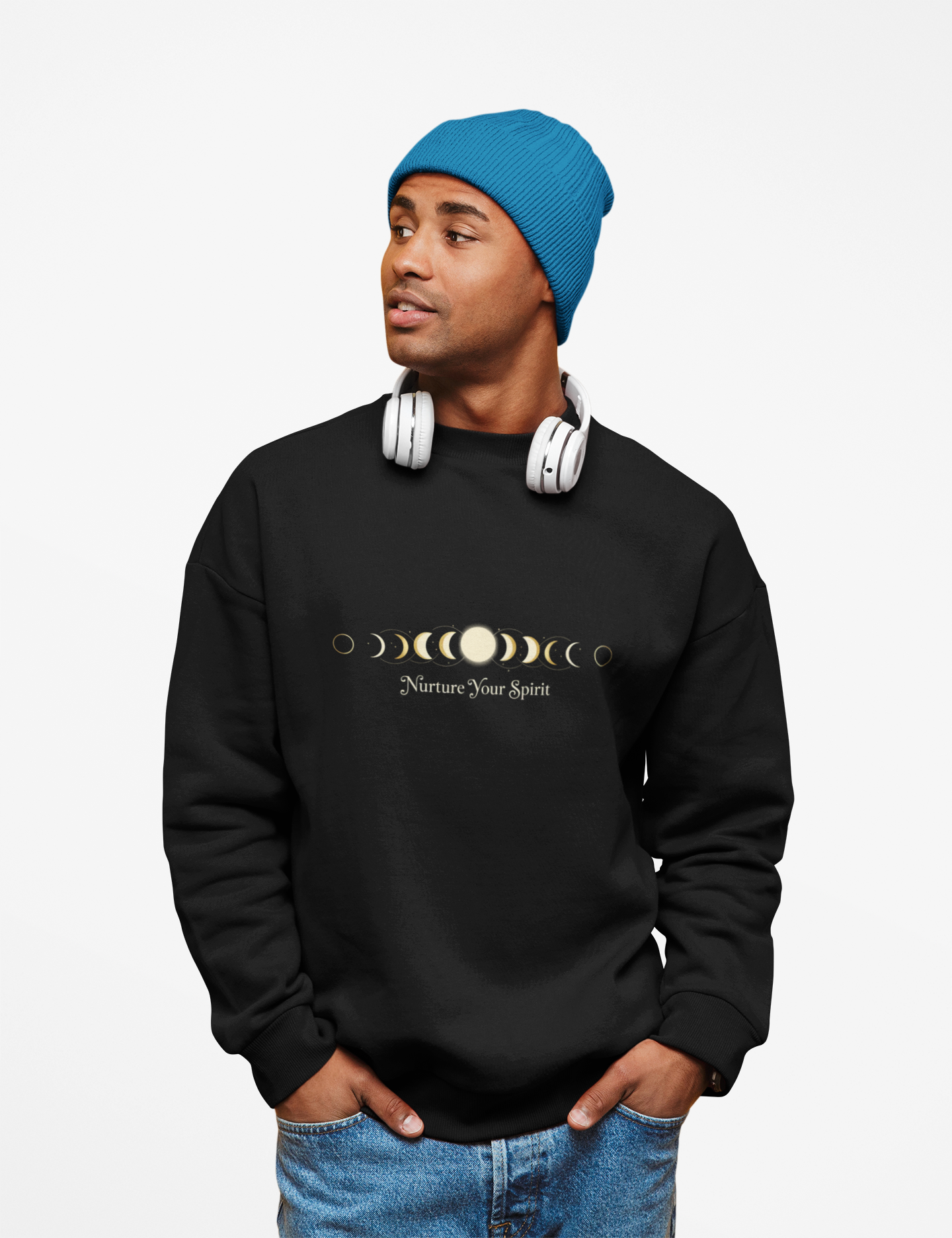 Moon Phase Ritual Sweatshirt — Nurture Your Spirit Lunar-Cycle