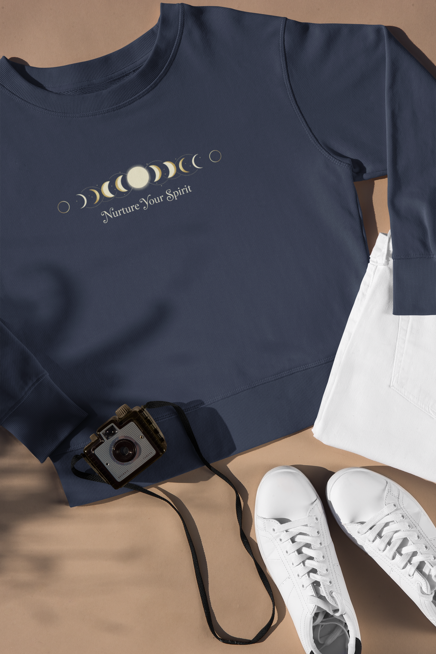 Moon Phase Ritual Sweatshirt — Nurture Your Spirit Lunar-Cycle