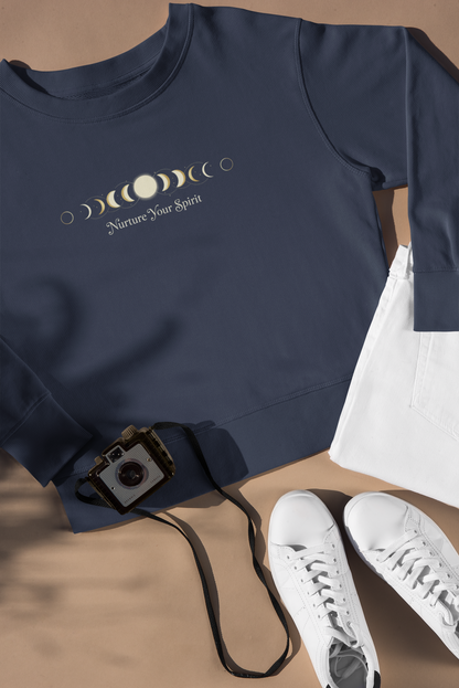 Moon Phase Ritual Sweatshirt — Nurture Your Spirit Lunar-Cycle