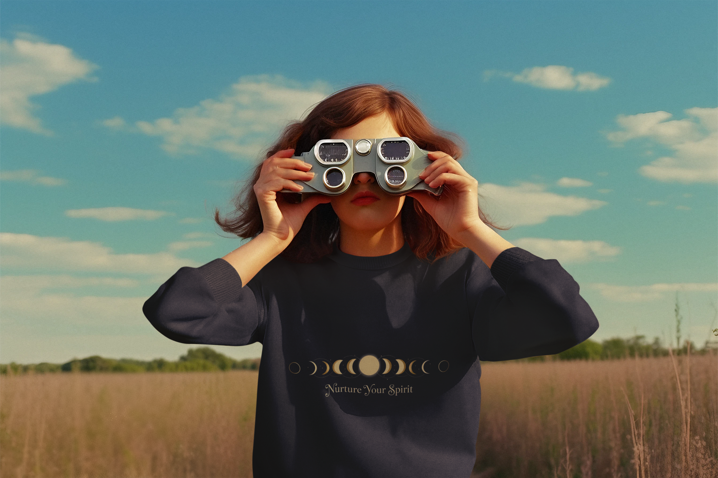 Moon Phase Ritual Sweatshirt — Nurture Your Spirit Lunar-Cycle