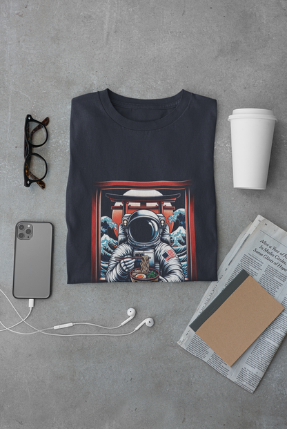 Astronaut Ramen Graphic Tee - "Ascension level: Ramen Master" T‑Shirt