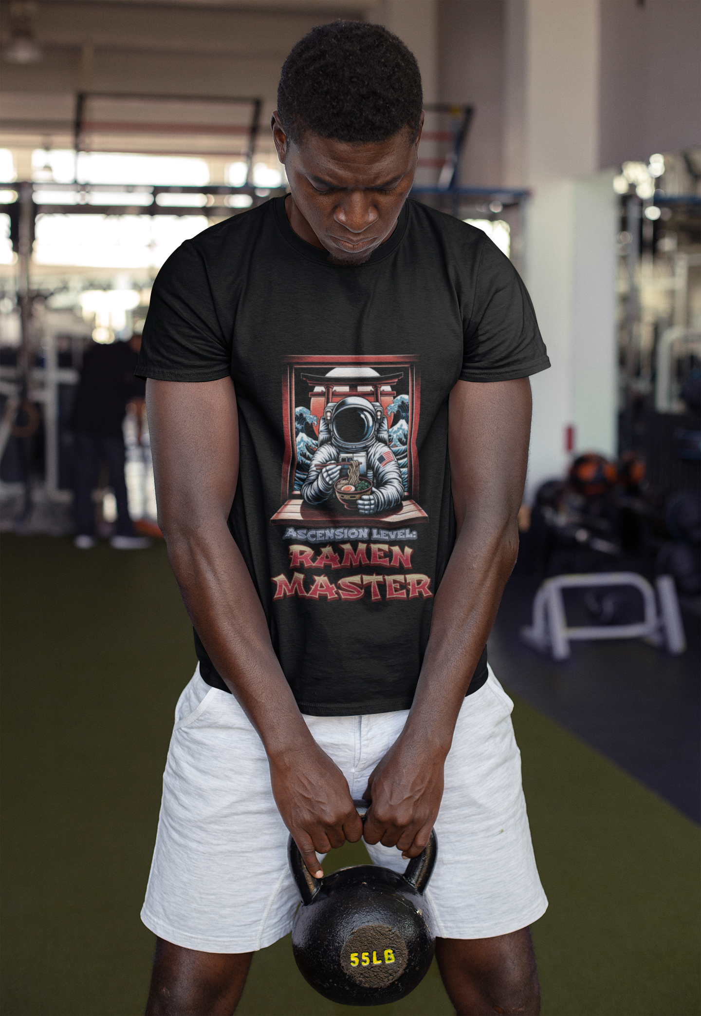 Astronaut Ramen Graphic Tee - "Ascension level: Ramen Master" T‑Shirt