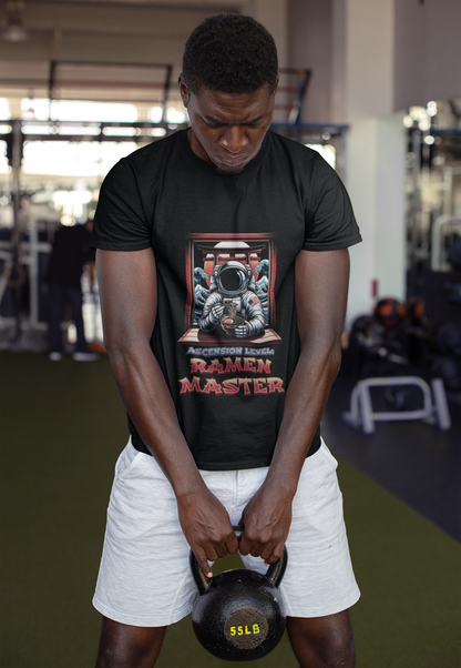 Astronaut Ramen Graphic Tee - "Ascension level: Ramen Master" T‑Shirt