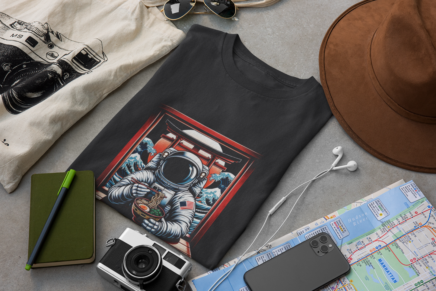 Astronaut Ramen Graphic Tee - "Ascension level: Ramen Master" T‑Shirt