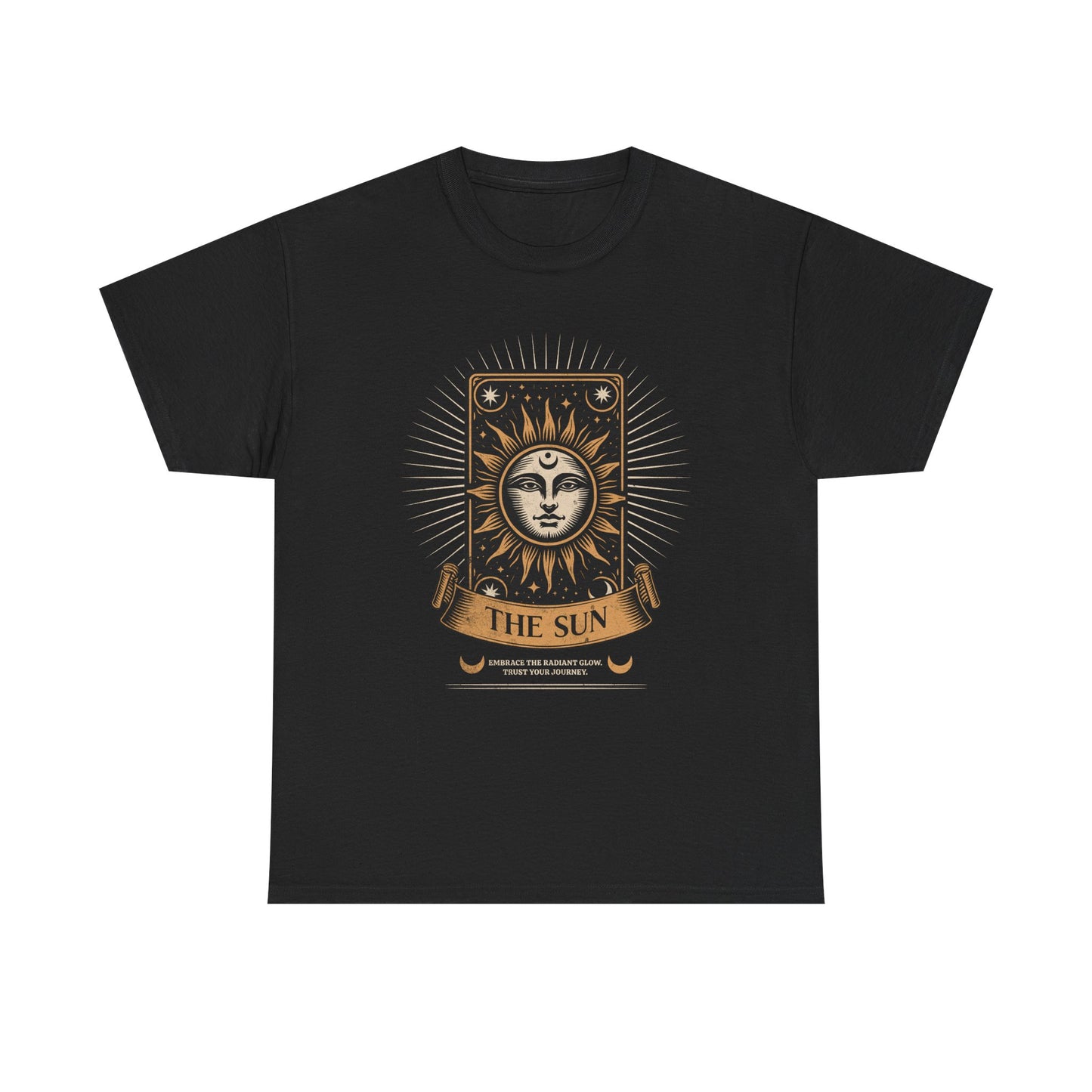 "The Sun" Tarot Tee — Vintage Celestial Sun Card Graphic T-Shirt