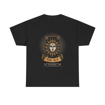 "The Sun" Tarot Tee — Vintage Celestial Sun Card Graphic T-Shirt