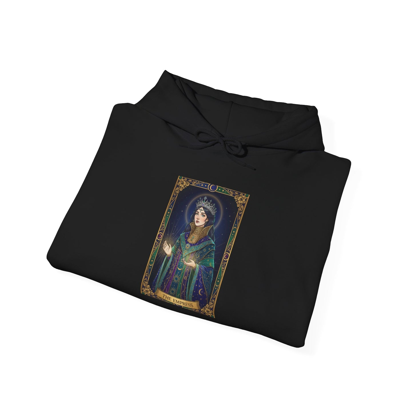 Empress Arcana Portrait Tarot Hoodie | classic tarot style, modern tarot apparel