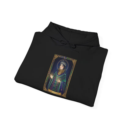 Empress Arcana Portrait Tarot Hoodie | classic tarot style, modern tarot apparel