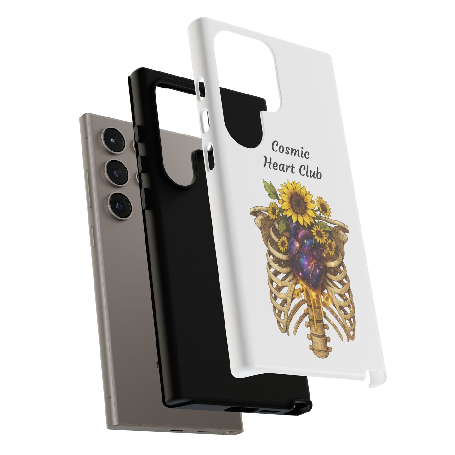 Tough Cases - 'Cosmic Heart Club' Floral Ribcage Phone Case