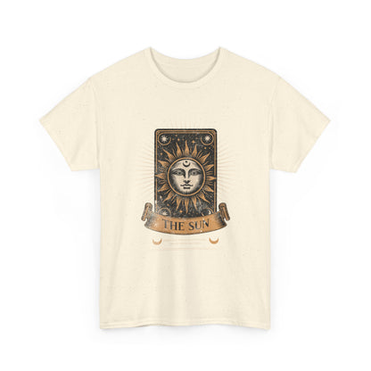 "The Sun" Tarot Tee — Vintage Celestial Sun Card Graphic T-Shirt