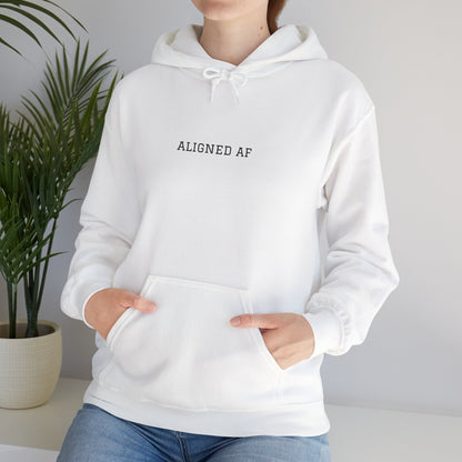 Aligned AF Hoodie | Chakra Spiral Meditation Back Graphic