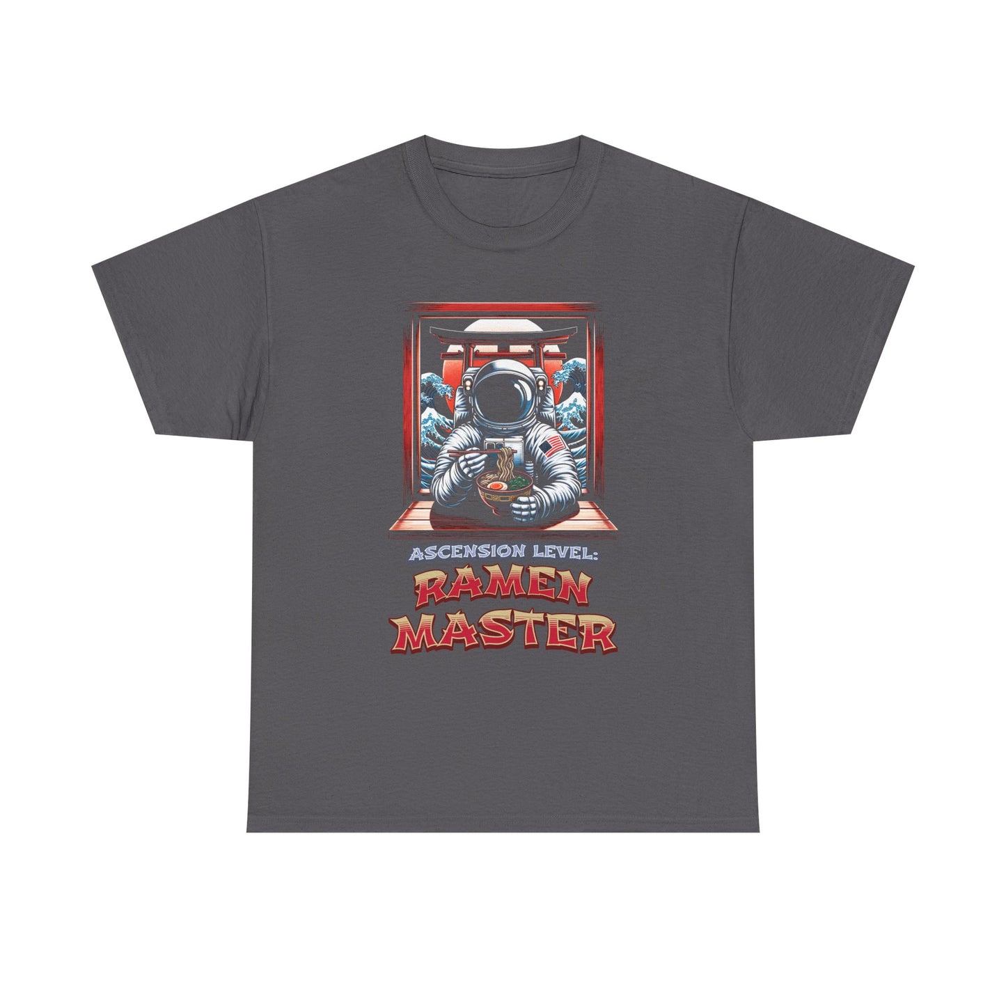 Ramen Master — Astronaut Slurping Ramen Tee ("Ascension level: Ramen Master")