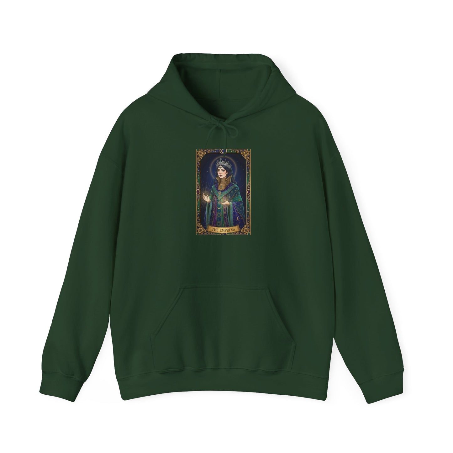 Empress Arcana Portrait Tarot Hoodie | classic tarot style, modern tarot apparel