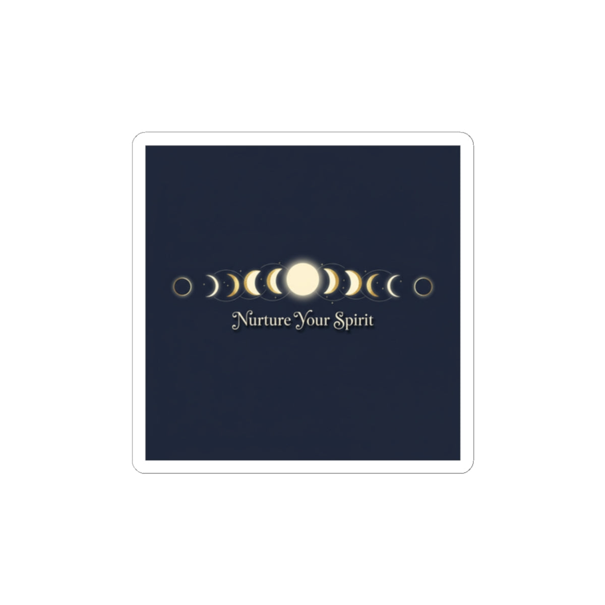 Moon Phase Grid Stickers — Lunar Ritual Celestial Wellness Kiss-Cut