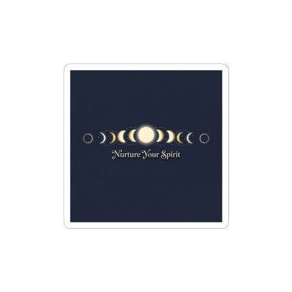 Moon Phase Grid Stickers — Lunar Ritual Celestial Wellness Kiss-Cut