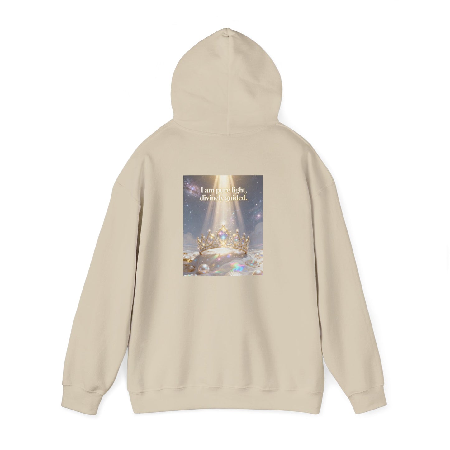 I Am Pure Light Divine Guided | Spiritual Inspirational Graphic Hoodie