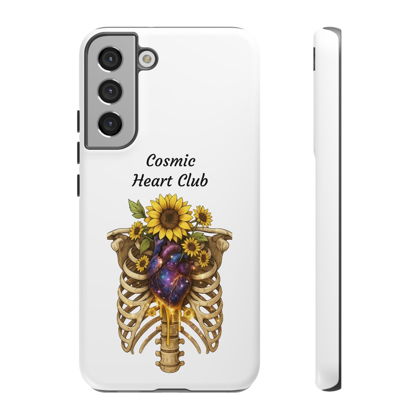 Tough Cases - 'Cosmic Heart Club' Floral Ribcage Phone Case