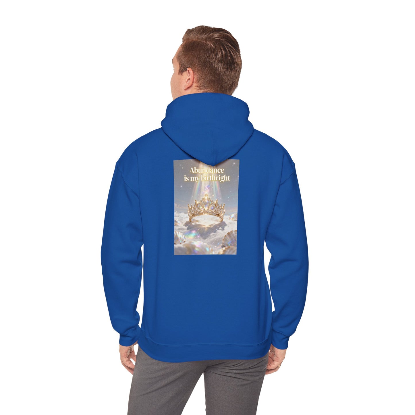 Abundance Is My Birthright Hoodie — Spiritual Affirmation Graphic Hoodie