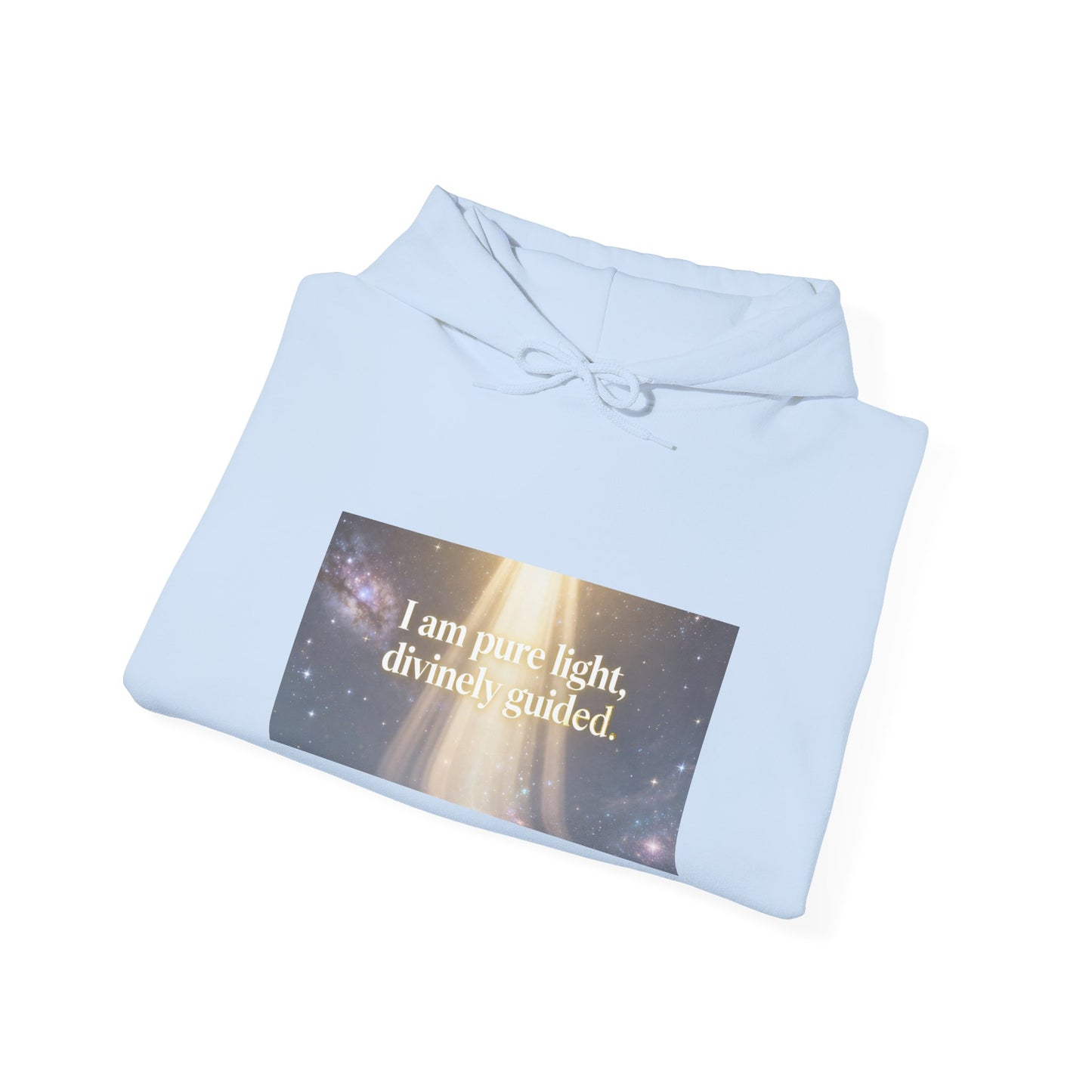 I Am Pure Light Divine Guided | Spiritual Inspirational Graphic Hoodie