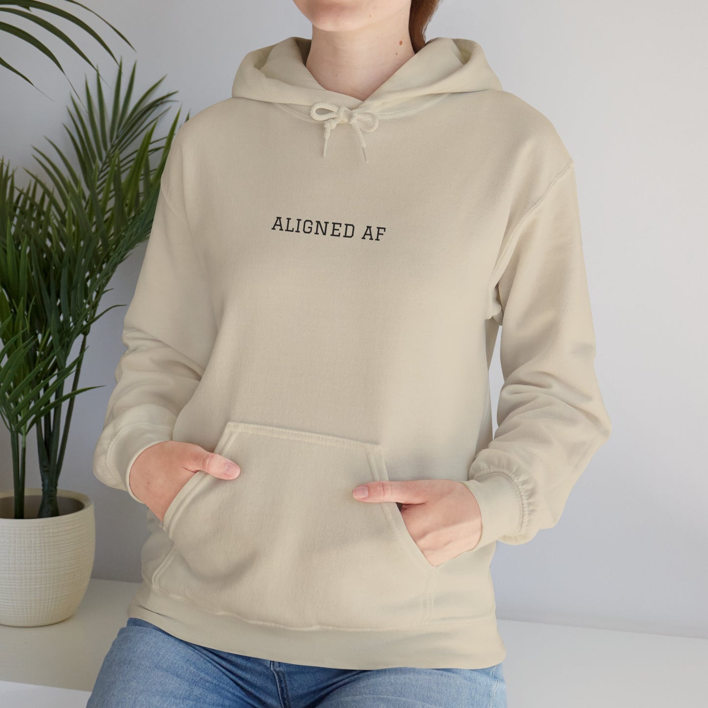 Aligned AF Hoodie | Chakra Spiral Meditation Back Graphic