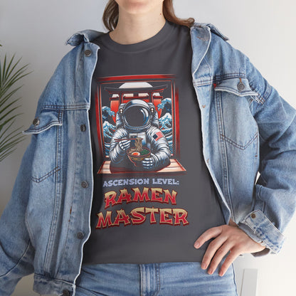 Ramen Master — Astronaut Slurping Ramen Tee ("Ascension level: Ramen Master")