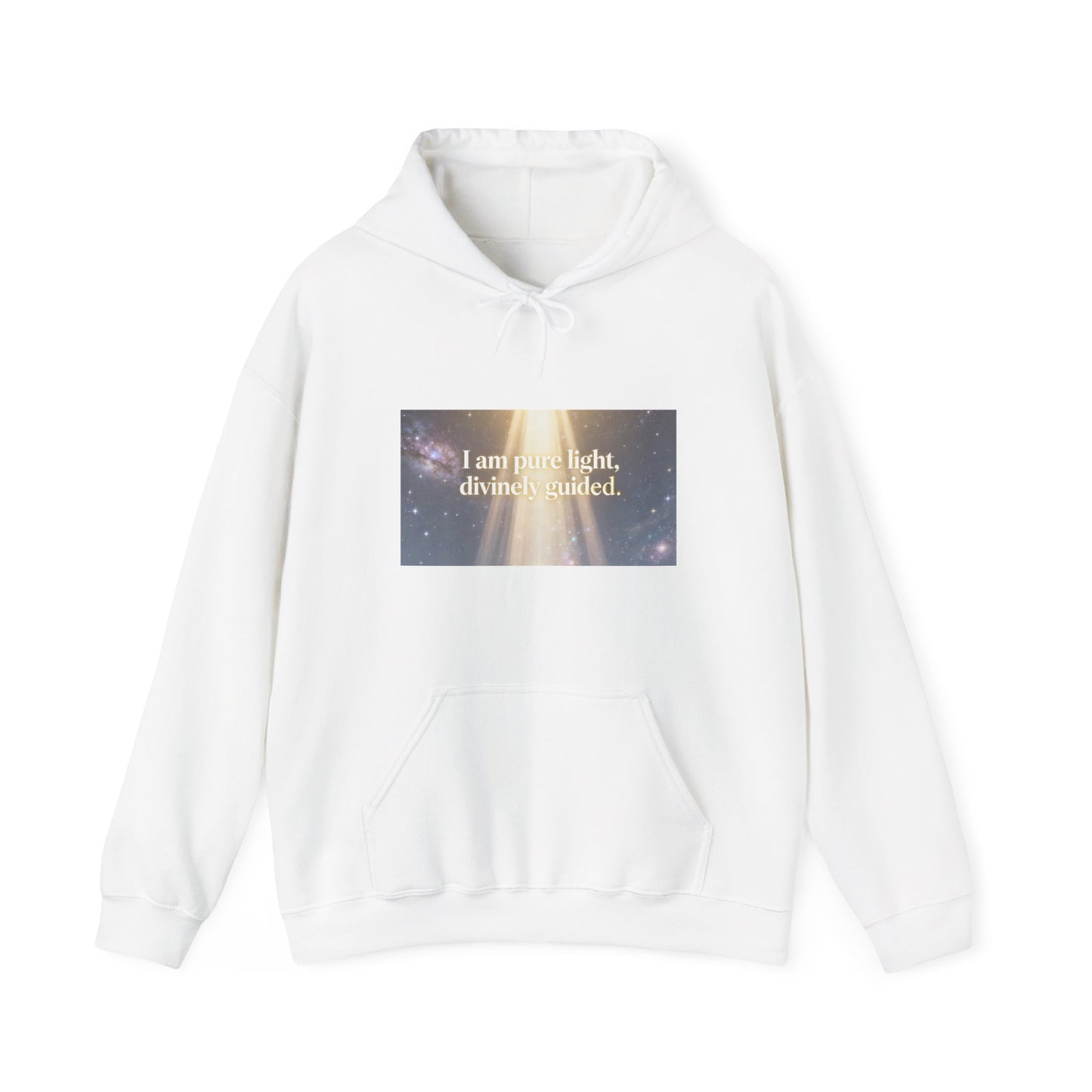I Am Pure Light Divine Guided | Spiritual Inspirational Graphic Hoodie