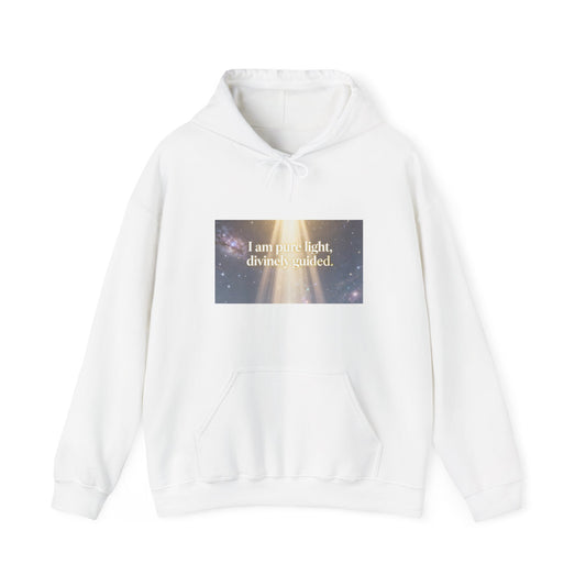I Am Pure Light Divine Guided | Spiritual Inspirational Graphic Hoodie